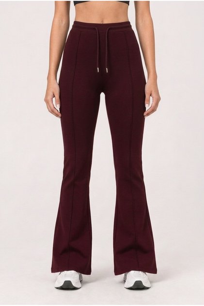 Women's Modal Fabric Gathered Waist Spanish Flare Pants
