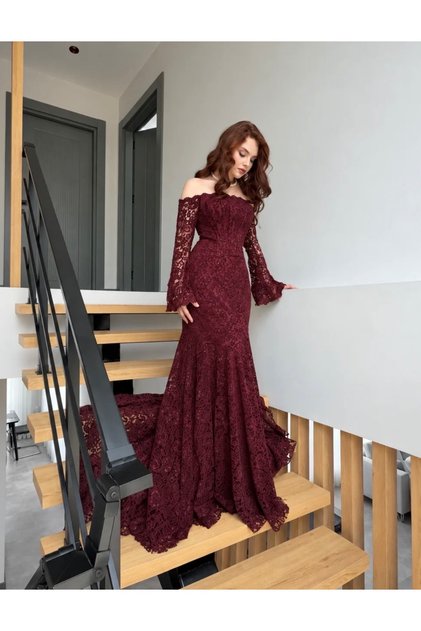 Juliette Dantel Abiye Bordo