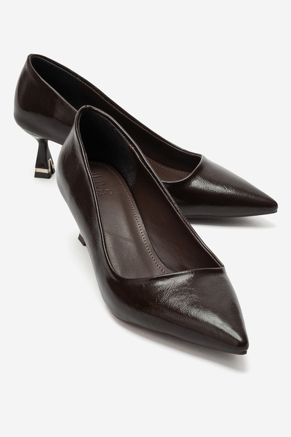 Lawton Brown Leather Women's Heeled Shoes