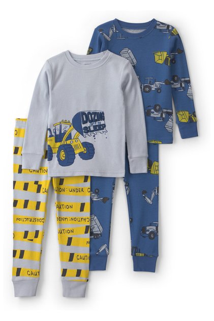 Baby Boy 4-Piece Pajama Set 12 Months-24 Months Blue