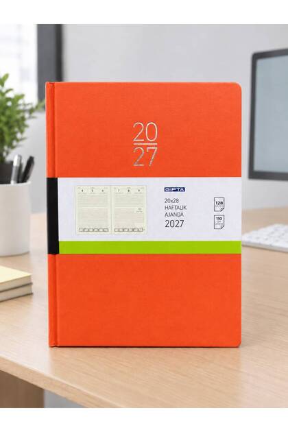 2027 20X28 Weekly Agenda Hard Cover Agenda with Thread Stitching 122-Eck