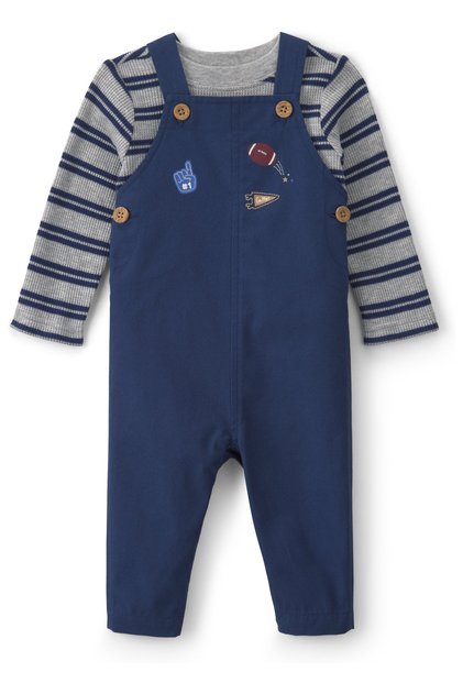 Erkek Bebek Salopet Set 3 Ay-24 Ay Lacivert