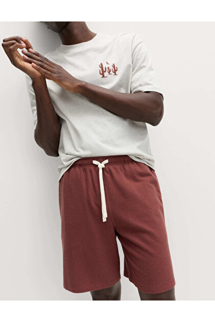 Desenli Pijama Takımı