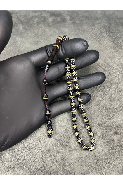 High-End Natural Embroidered Kuka Rosary with System