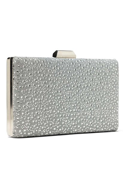 Women's Bridal & Evening Bag with Stones and Pearls, Evening Dress Hand and Shoulder Bag