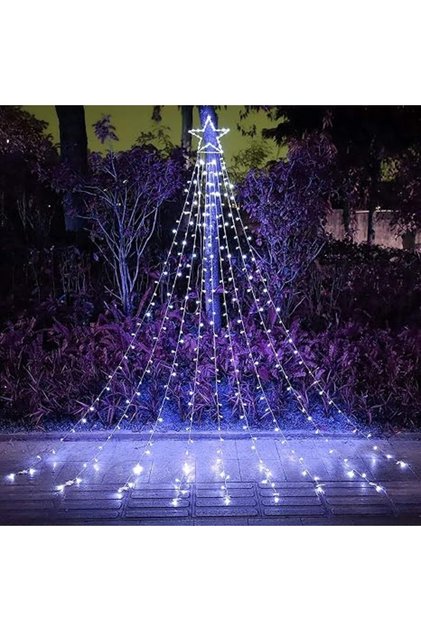 Lampa decorativa perdea cu LED 208led 2m alb rece, Model 192-5 Marcel - Oferta