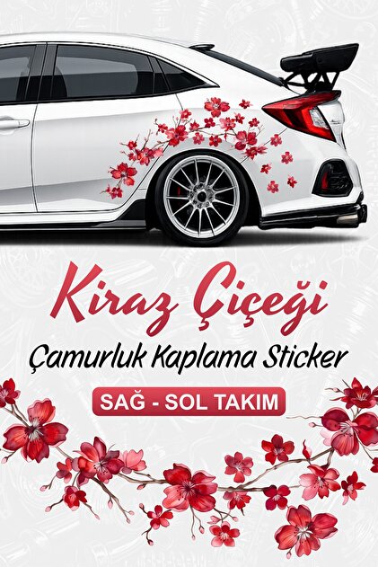 SAKURA Çamurluk Kaplama Sticker Seti