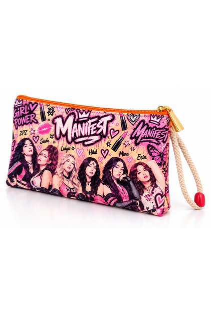 Custom Design Manifest Patterned Young Makeup Bag