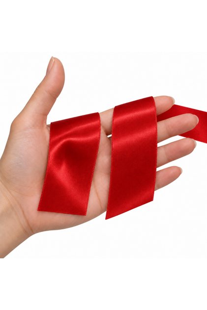 Satin Ribbon Red 5 cm 90 Meters Hobby Decoration Ornament Packaging