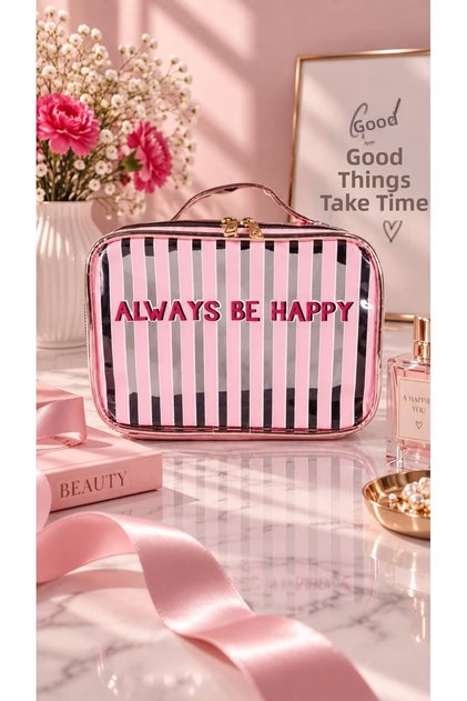 Transparent Makeup / Travel Bag Items – Hologram Design