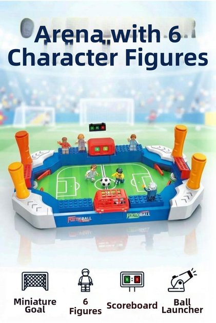 Football Arena with Scoreboard and Control Arms – Tabletop Football Game