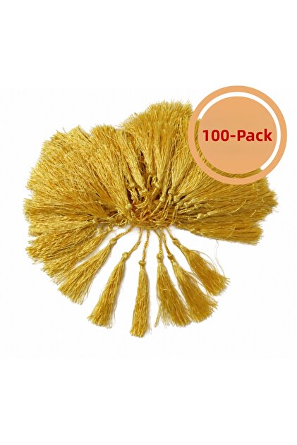 Rope Tassel Yellow 100 Pack Prayer Beads Bookmark Kep Accessory Decoration Design Ornament