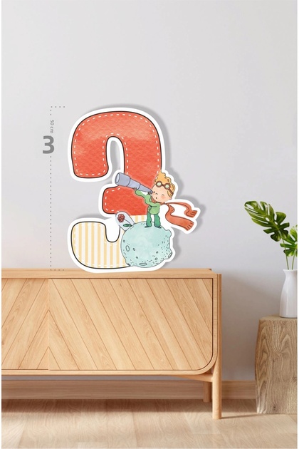 Little prince themed 3-year-old *50 cm standing number board | table decor | birthday welcome board