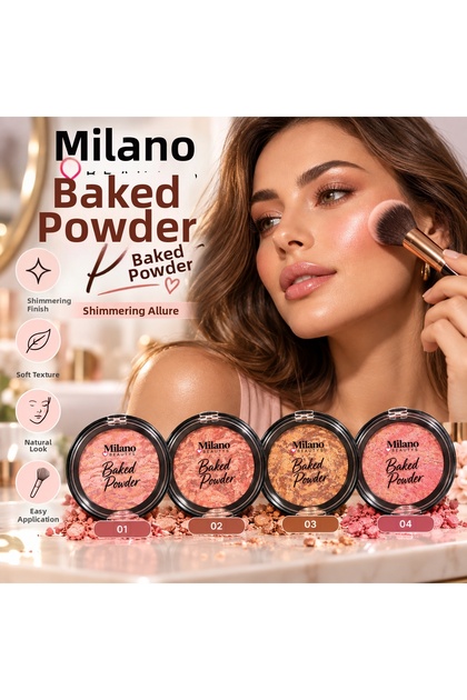 Baked Powder Radiant Blush – Natural Look, Soft Texture Baked Blush – 4 Color Options