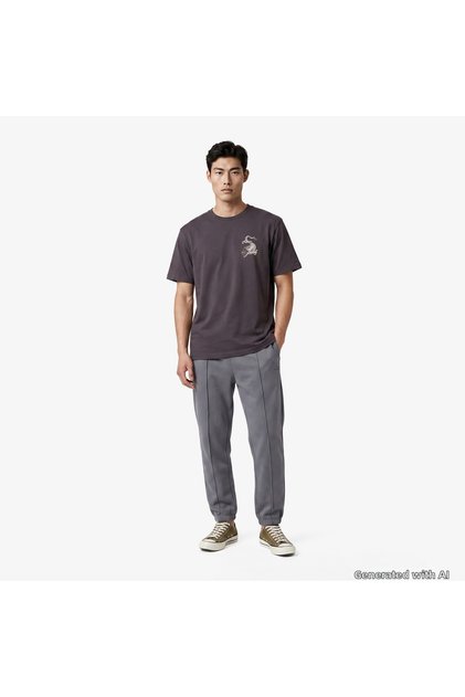 Regular Fit Men's Gray Sweatpants