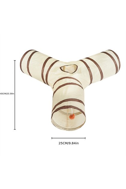 Y Foldable Cat Tunnel Toy, Collapsible All-in-One Pet Storage Cat Tunnel Toy Suitable for All Season