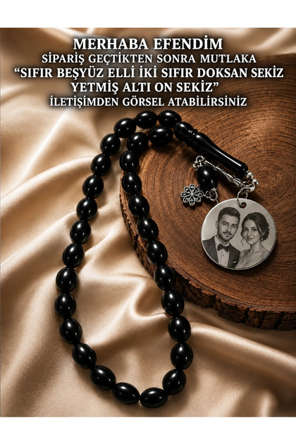 Kişiye Özel Lazer İşlemeli Fotoğraflı Tesbih – Anlamlı Hediye