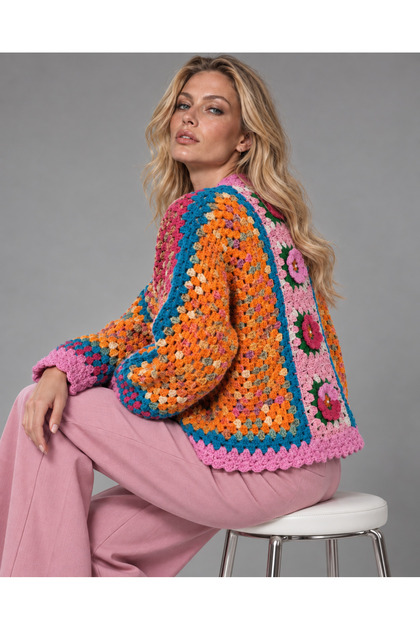 Kadın Batik Crop Hırka DRT-CRDN-0042