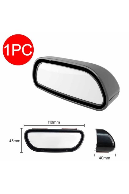 1pc Car Mirror 360 Degree Adjustable Wide Angle Side Rear Mirrors Blind Spot Convex Mirrors for Park