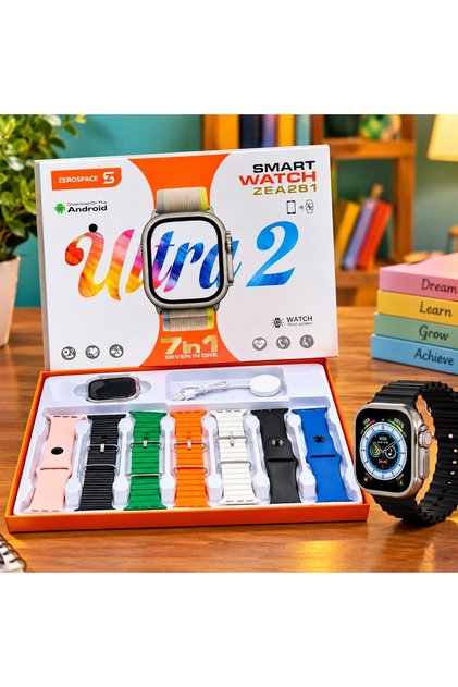 ORANGE PACKING Good quality Ultra Smart Watch With Amoled Display, 7 Custom Straps, Advanced Health