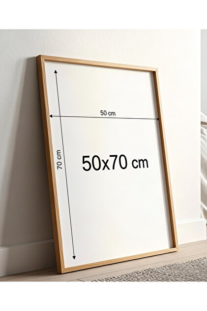 Ahşap Çerçeve Iç Ölçü 50x70 Cm Premium Frame Siyah & Beyaz & Ahşap & Antik Altın Çerçeve