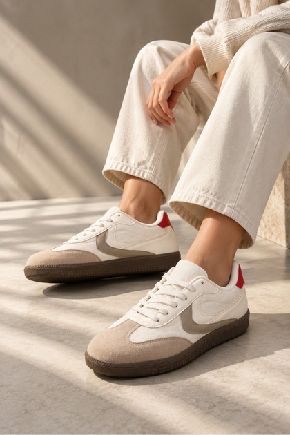 White Women's Sneakers, Casual Sports Shoes