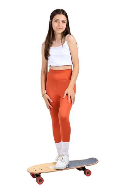 Girls' High Waist, Running, Hiking, Casual, Sports, Athletic, Workout, Fittness Leggings — Tile