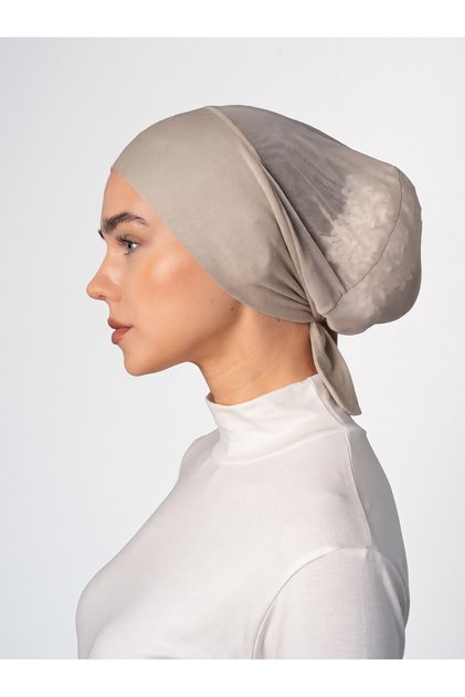 Airy Hijab Tulle Bonnet - St227 Light Mink (3422710)