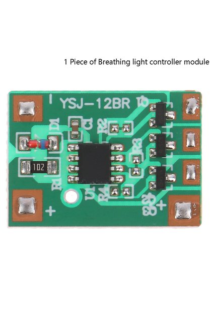 3V 6V 12V Slow Breathing Light Module 3-way 300mAh Light with Slow Flashing Light Gradually on And O