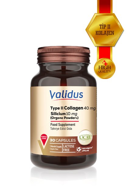 Type 2 Collagen 40 Mg (UC2 PATENTED) Silicium 10 Mg (ORGONO POWDWER PATENTED) 30 Capsules
