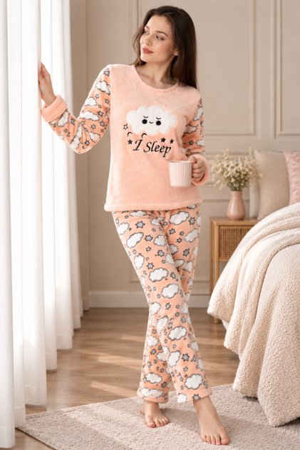 Winter Fleece Pajama Set 8115