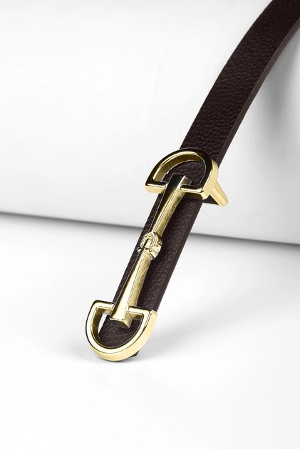 Special Gold Buckle Bitter Brown Women's Belt, Trouser Belt, Shirt Belt, Coat Belt, Dress Belt