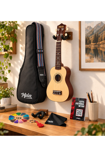 Ukx-901nt prirodni sopran ukulele (HANGER BAG PENA)