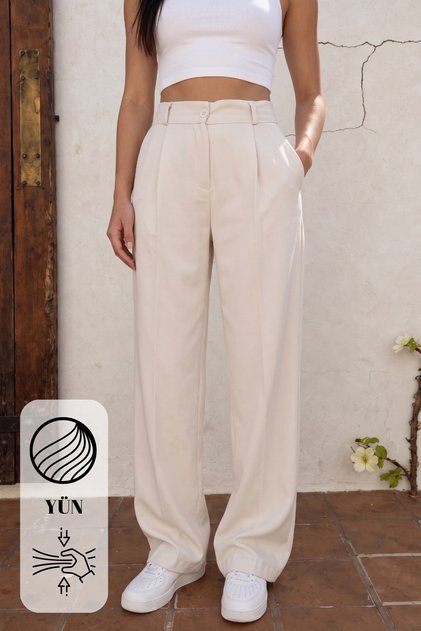 High Waist Wide Leg Loose Fit Comfortable Palazzo Trousers