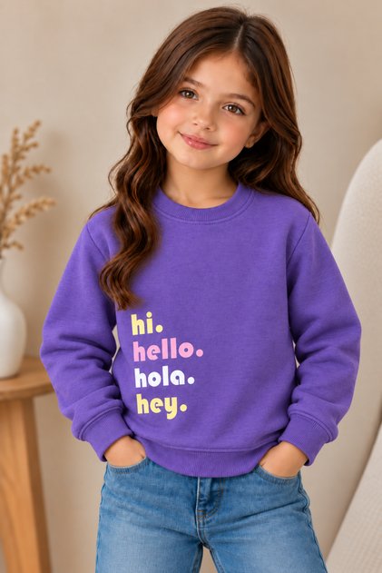 2 Strings Quality Girl's Sweatshirt (SIZE 1 GREAT GERMAN YOU RECOMMEND)