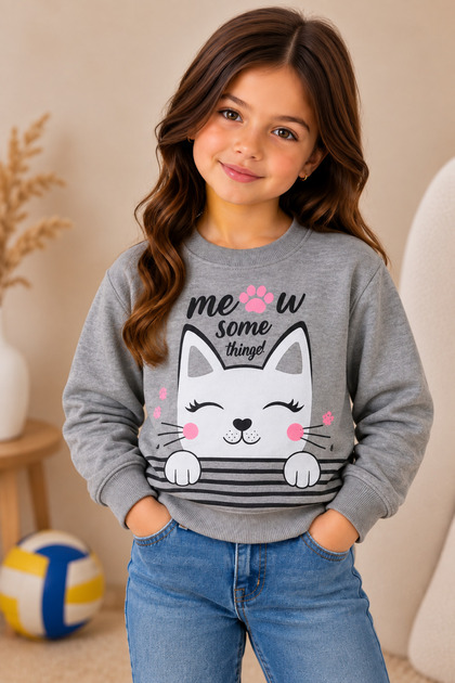 2 Strings Quality Girl's Sweatshirt (SIZE 1 GREAT GERMAN YOU RECOMMEND)