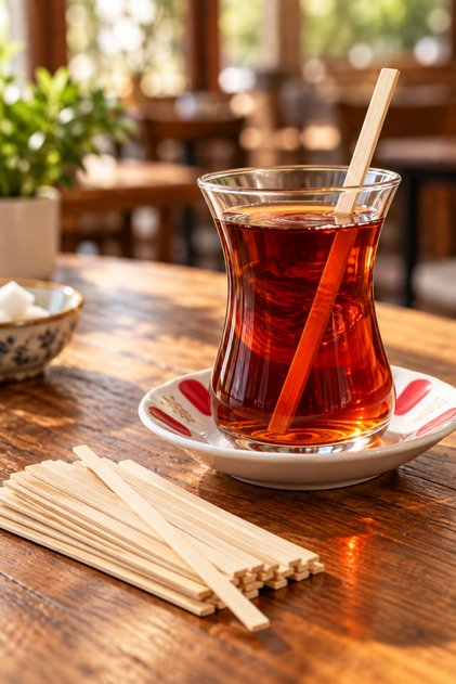 Bamboo Wooden Tea Coffee Stirrer 400 Pieces