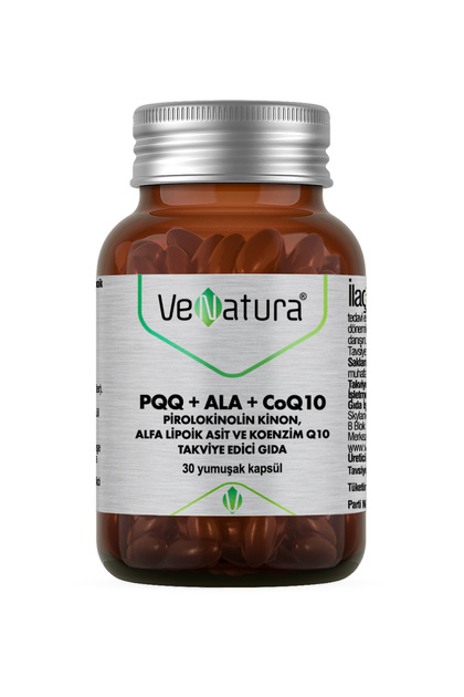 PQQ + ALA + CoQ10 (Pirolokinolin Kinon, Alfa Lipoik Asit, Koenzim Q10) 30 Kapsül