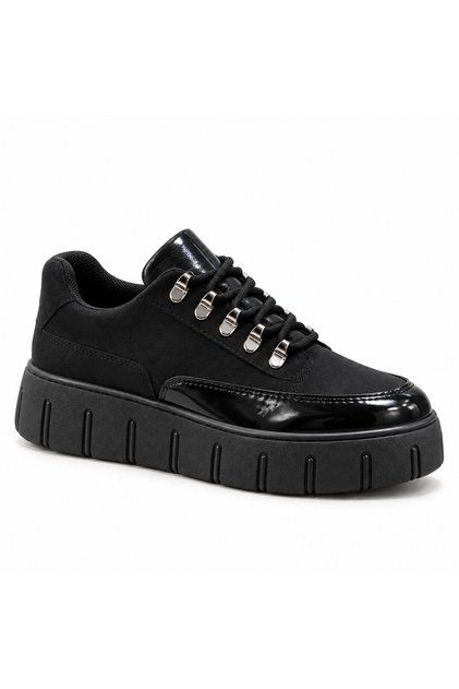 Bt 600 Charcoal Black Suede Black High Sole Men's Casual Sneaker