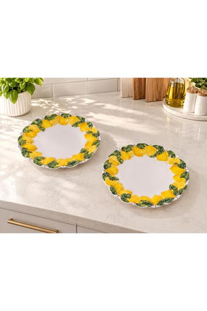 Limora Melamine 28 cm 2-Piece Serving Plate Set