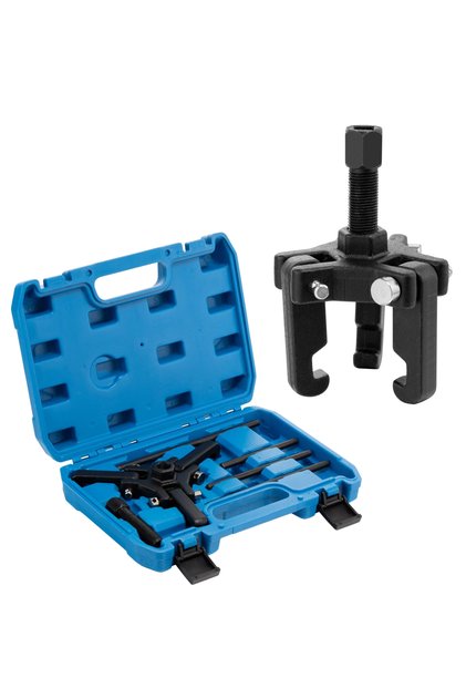 Prp7 3-Jaw Harmonic Balancer Puller Set - 6 Piece Adjustable Pulley Removal Kit for Cars