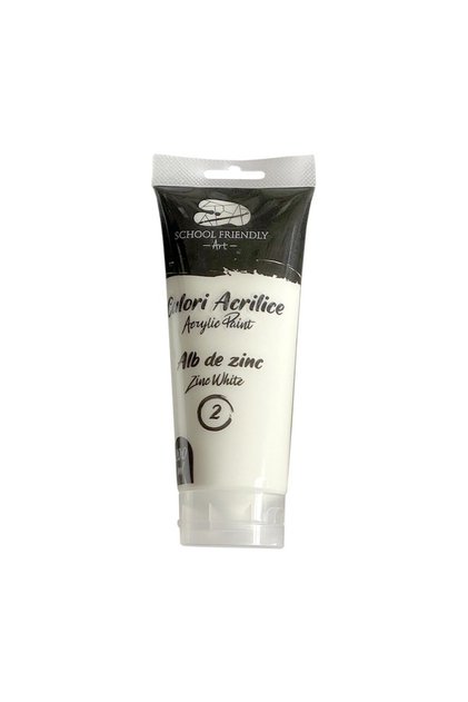 Culori acrilice alb zinc 200ml Premium SF ART