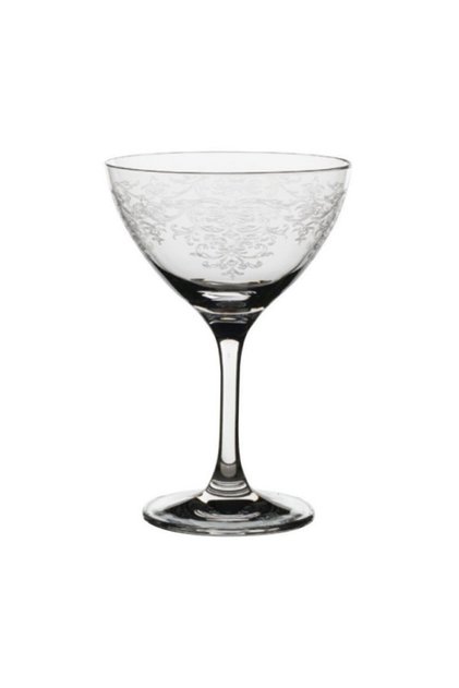 Set 6x Pahar din cristal pentru vin 250 ml decorat model Lace
