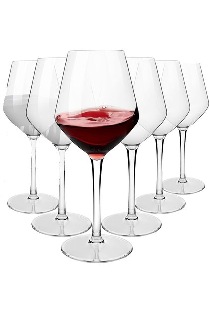 6PCS Clear Unbreakable Plastic Stem Wine Glass Cups Home Bar Accessories Goblet Vasos De Cristal Par