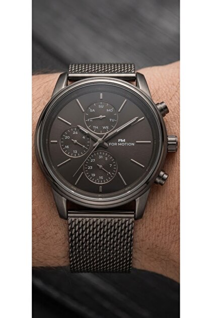 Fm.B08333.01 Khaki Steel Case Functions Active Men's Wristwatch