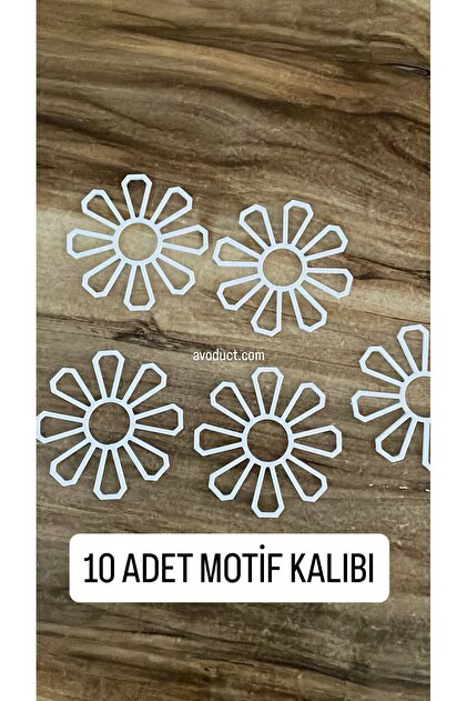 10 Adet Motif Kalıbı 8cm Dikiş Nakış Çanta Motif Kalıbı Rafya Kağıt İp Supla Örgü Çanta Motif Şablonu Model 5