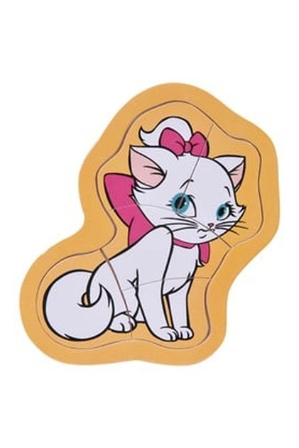 Дървен пъзел Котка (5 части) 15x11см