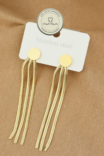 Steel Earring Set - Dangle Sequin Steel Stud Earrings 1 Pair Daily Wear