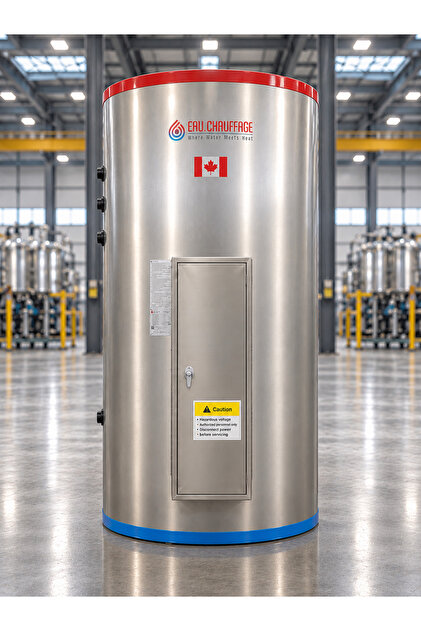 2000L 36Kw Commercial and Industrial Electric Central Water Heater Stainless Steel Boiler with Built-In Control Cabinet