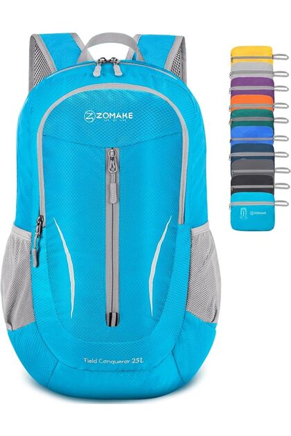 Foldable Backpack Lightweight Packable 25 L, Small Hiking Daypack
